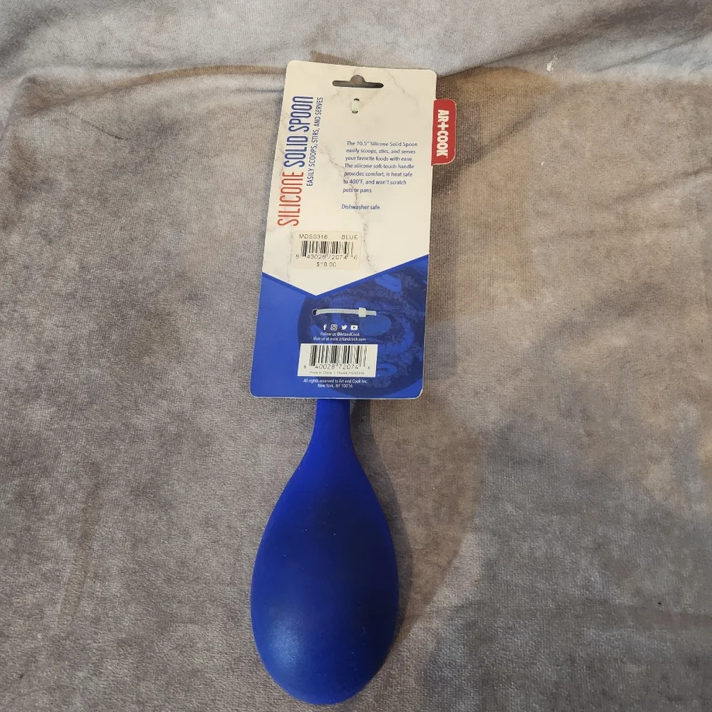 AR+Cook‎ Blue Silicone Spoon